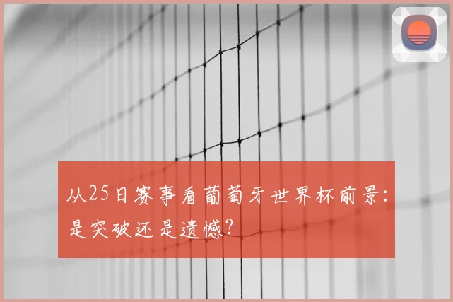 从25日赛事看葡萄牙世界杯前景：是突破还是遗憾？